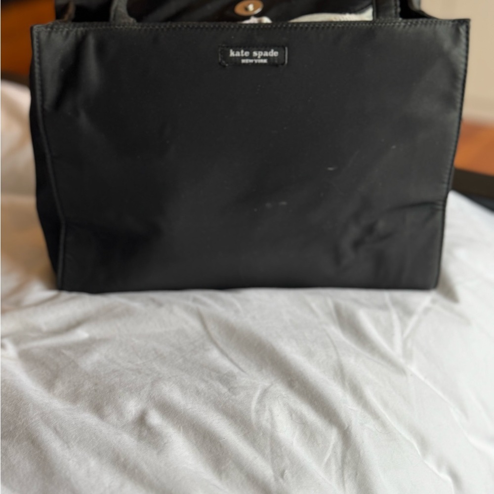 Kate Spade Black Structured Tote Bag